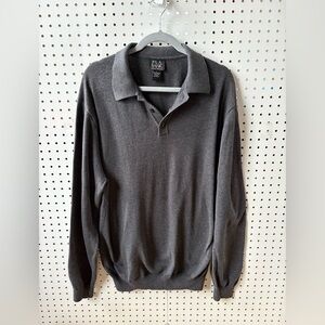 Jos. A. Bank Pima Cotton Quarter Button Pullover Polo Sweater Men’s Large